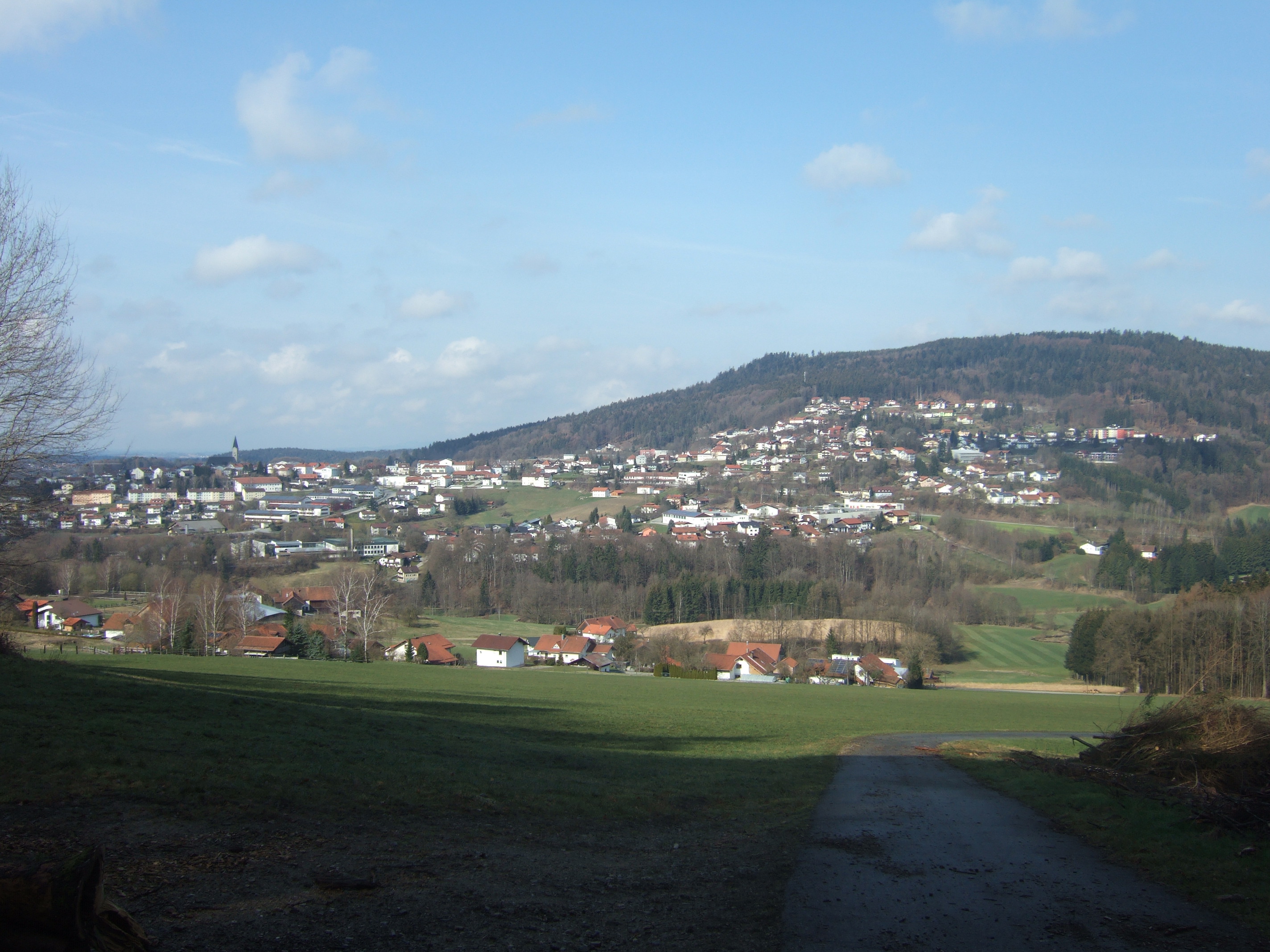 Das Bild zeigt meinen Standort, die Stadt Hauzenberg in Niederbayern.