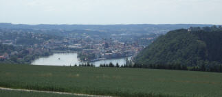Blick auf die Drei-Flüsse-Stadt Passau